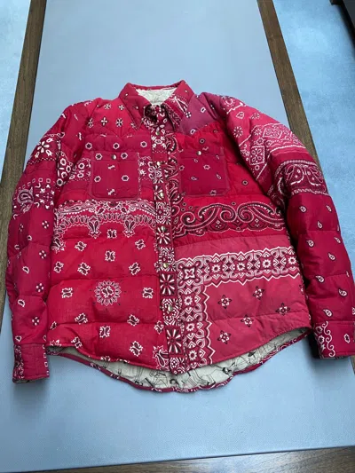 Pre-owned Visvim Kerchief Jacket Size 2 Fw 2019 In Red