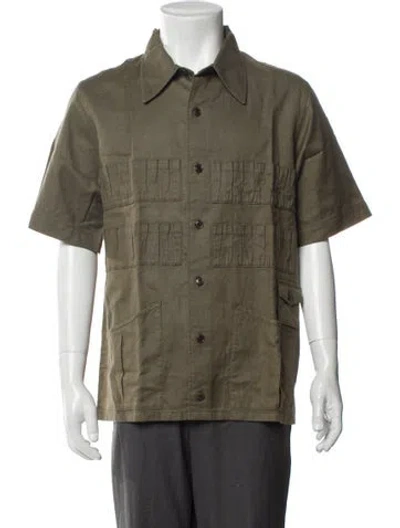 Pre-owned Visvim Ketchum Short Sleeve Shirt In Green