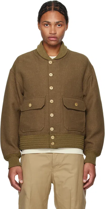 Visvim Khaki Dayton Jacket In Olive