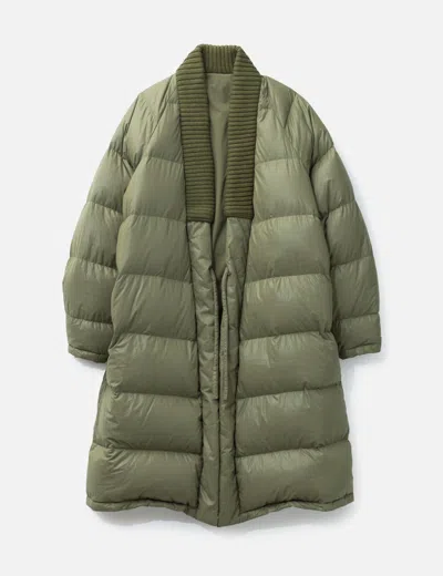 Visvim Kimono Down Jacket In Green