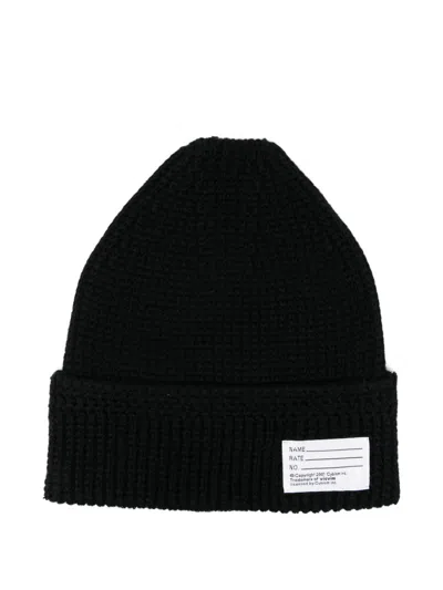 Visvim Label-detail Beanie In Black
