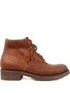Visvim Lace-up Leather Boots In Brown