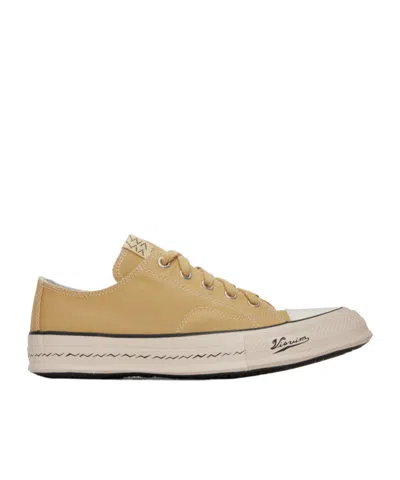Visvim Lace-up Low-cut Casual Shoes In Nude