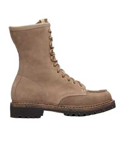 Visvim Lace-up Lug-sole Boots In Brown