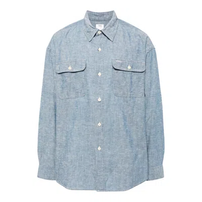 Visvim Langer Chambray Shirt In Blue