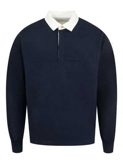 Visvim Larkham Polo Shirt In Blue