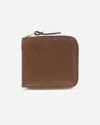 Visvim Leather Bi-fold Wallet In Brown