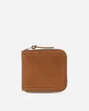 Visvim Leather Bi-fold Wallet Camel In Sand