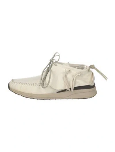 Pre-owned Visvim Leather Boat Shoes In Neutral