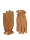 Visvim Leather Gloves In Brown