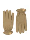 Visvim Leather Gloves In Brown