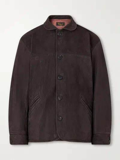 Visvim Leather Jacket In Brown