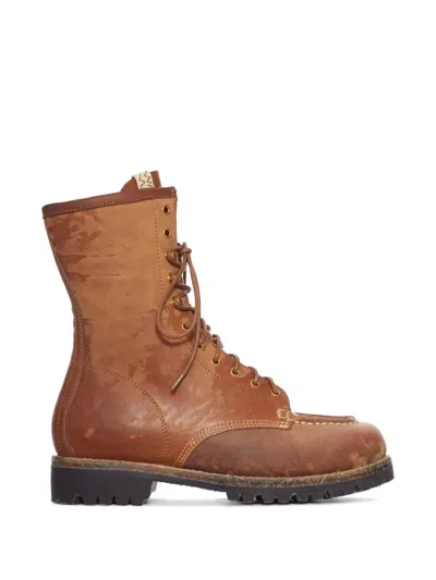 VISVIM LEATHER LACE-UP BOOTS