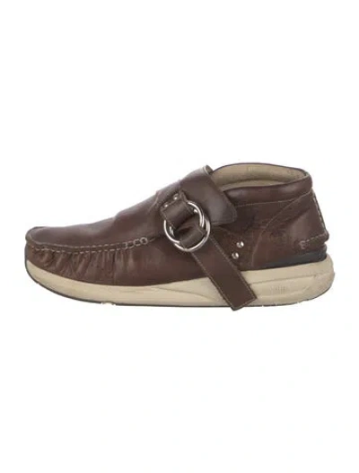 Pre-owned Visvim Leather Monk Straps In Brown