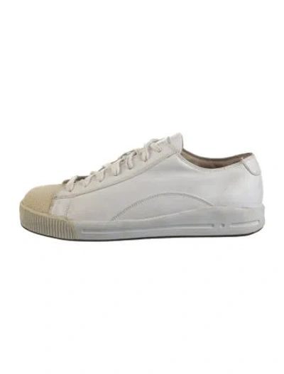 Pre-owned Visvim Leather Sneakers In White