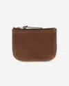 Visvim Brown Leather Coin Purse In Brown