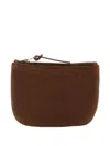 Visvim Brown Leather Coin Purse In Brown