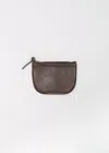 Visvim Leather Wallet — Dark Brown In Brown