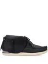 Visvim Men's Fbt-lhamo-folk Sneaker In 黑色