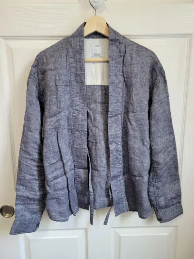 Pre-owned Visvim Lhamo Linen Shirt In Gray