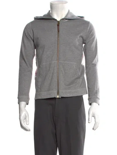 Pre-owned Visvim Linen Crew Neck Hoodie In Gray