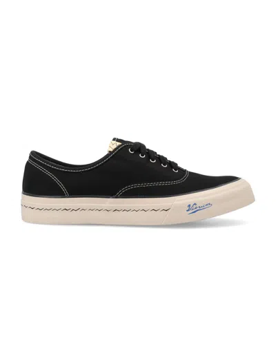 Visvim Logan Deck Lo Sipe Trainers In Black