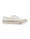 Visvim Men's Logan Deck Lo Sipe Sneakers In White