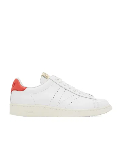 Visvim Logo Embroidered Low Upper Board Shoes In White