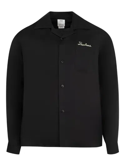 Visvim Embroidered Wool And Silk-blend-twill Jacket In Black