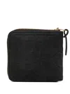 Visvim Logo-debossed Zip-around Wallet In Black