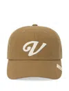 Visvim Logo-patch Cotton Cap In Brown