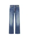 Visvim Logo-patch Jeans In Blue