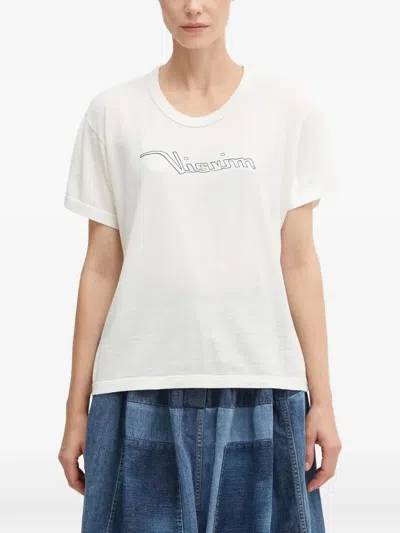 Visvim Logo-print T-shirt In White