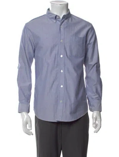 Pre-owned Visvim Long Sleeve Dress Shirt In Blue
