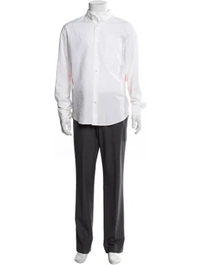 Pre-owned Visvim Long Sleeve Dress Shirt In White