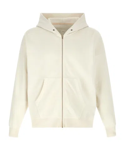 Visvim Long-sleeve Zip-up Sweatshirt In White