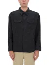 Visvim Black Wool-linen Shirt In Black