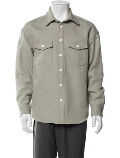 Pre-owned Visvim Lumber Wool Trucker Jacket In Green