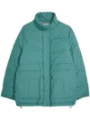 Visvim Lumer Wool-linen Puffer Jacket In Green