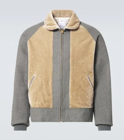 Visvim Mackenzie Wool And Linen Jacket In Grey