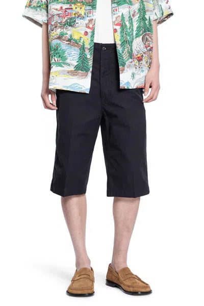 Visvim Man Black Shorts & Skirts