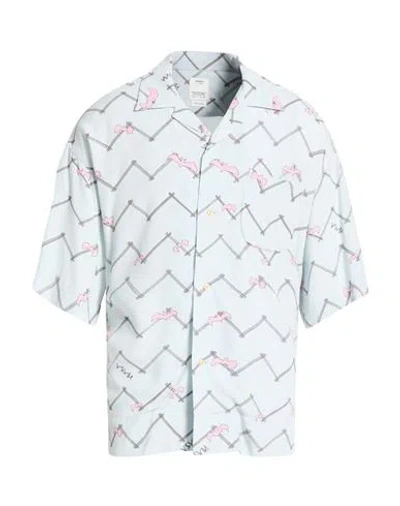 Visvim Man Shirt Light Blue Size 5 Rayon