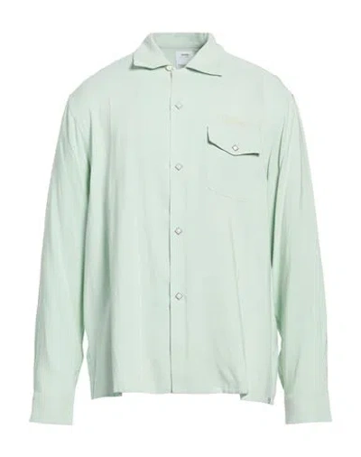 Visvim Man Shirt Light Green Size 4 Rayon