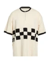 Visvim Man Sweater Beige Size 3 Wool In Neutral