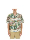 Visvim Crosby Convertible-collar Printed Silk Shirt In Multi