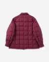 Visvim Men S Coach Down Quilted Jacket Burgundy In Red