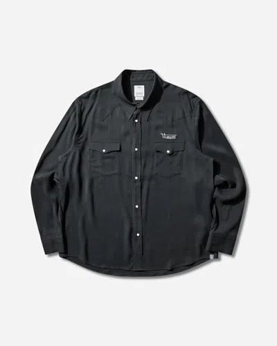 Visvim Men S Four Corners L/s Shirt In Black