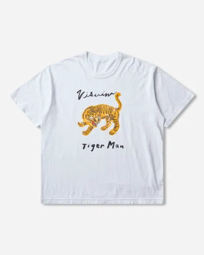 Visvim Men S Jumbo T-shirt Tiger Man In White
