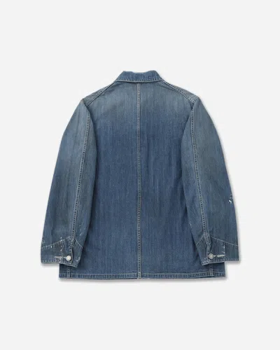 Visvim Men S Ss Coverall Jacket Dmgd Indigo In Blue