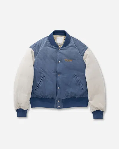 Visvim Men S Varsity Era Down Jacket Light Indigo In Blue